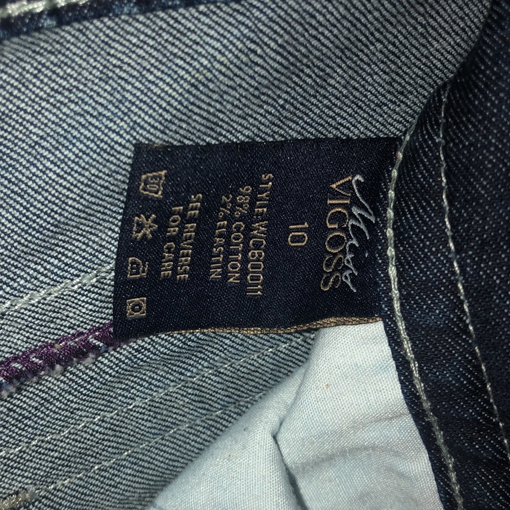 NWOT Miss Vigoss Crop jeans dark denim size 10 - Picture 5 of 8